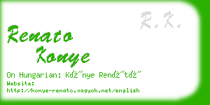 renato konye business card